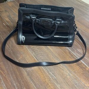MICHAEL Michael Kors Black Patent Satchel